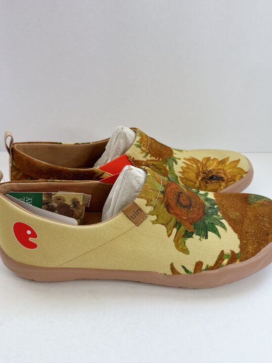 Men\'s Size 12 NWT UIN Van Gogh Sunflowers Slip-On Shoes Art Travel Canvas Loafer main image 8